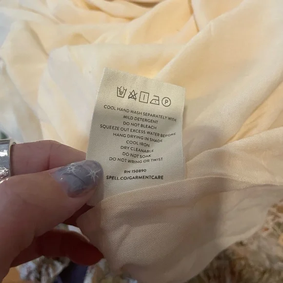 Juniper Shirred Dress in Cream - size XXL - Picture 6 of 6